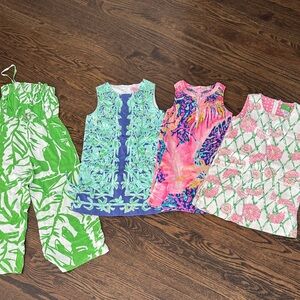 Lot of four Lilly Pulitzer dresses